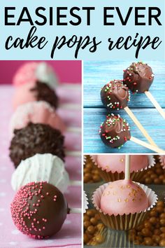 easy cake pops recipe with chocolate and sprinkles