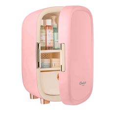 The Cooluli Beauty 12L Mini Fridge is a must-have for beauty and skincare products. It efficiently cools serums, creams, sheet masks, and more to a soothing and steady 50°F, preserving and protecting in a compact and elegant design. Skincare Mini Fridge Aesthetic, Cute Stuff To Buy Accessories, Skincare Fridge Aesthetic, Cute Skincare Products, Mini Fridge Skincare, Mini Skincare Fridge, Skin Care Fridge, Christmas Wishlist Ideas, Pink Fridge