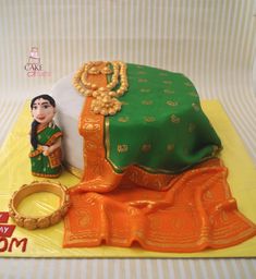 Saree cake for mom Saree Cake, Cake For Mother, 50th Birthday Cake For Women, Mother Birthday Cake, Cake For Mom, Princess Doll Cake, Cake Writing, Mothers Day Cake, Birthday Cakes For Women