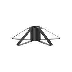 a black light fixture on a white background