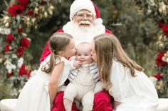 Santa Photoshoot, Christmas Photoshoot Kids, Baby Christmas Photos