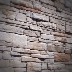 a stone wall is shown in this image