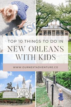 New Orleans is a city unlike any other, but you may be surprised how kid-friendly it is! Here's our top favorite 10 things to do in New Orleans with kids. Weekend In New Orleans, Road Trip Packing List, Flying With Kids, Kids Things To Do, Road Trip Packing, Toddler Travel