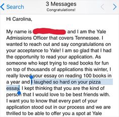 an email sent to someone who is asking them if they are interested in the application