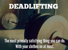 a gym machine with the words deadlifting on it