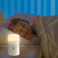 Finally, a night light that works where you want and turns on when you need it. Flipo's SomaGlo Nightlight is battery-operated, requires no wires or outlets, and can virtually be put anywhere. With both manual and automatic settings, its functionality can be changed to fit your every need. The SomaGlo has an integrated PIR sensor that triggers the soft glow of its LED lamp for approximately 30 seconds when activated by motion, conserving battery life and ensuring it's on when needed. Cylindrical Night Lamp For Bedroom, Bed Light, Sensor Night Lights, Bed Lights, Lamp For Bedroom, Night Lamp, Light Bulb Types, Aa Batteries, Night Lamps