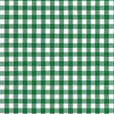 a green and white checkered fabric