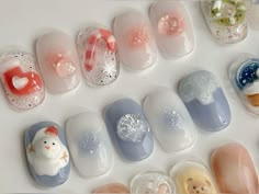 Nail Noel, Minimal Nails Art, Minimal Nails, Nail Box, Pretty Nail Designs, Seasonal Nails, Jairzinho, Xmas Nails