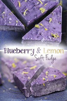 blueberry and lemon soft fudge