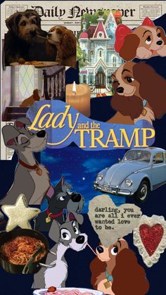 lady and the tramp collage