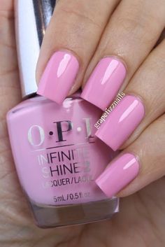 Shades Of Pink Nails, Opi Nail Colors, Follow Your Bliss, Nails Opi, Opi Infinite Shine, Nail Colours, Colorful Nail Designs, Nail Varnish