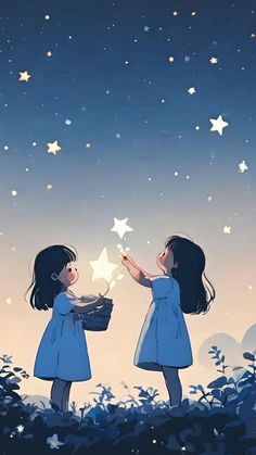 Star Illustration, Dreamy Artwork, Dreamy Art, Cute Wallpaper Backgrounds, Anime Couples Drawings, Cute Images, Image Hd, Cute Illustration, Cute Cartoon Wallpapers