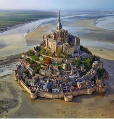 an aerial view of a castle in france