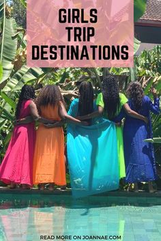 Planning a girls vacation? Check out these great girls vacation ideas from some of the the best girls trips destinations. #girlstrip #girlfriendsgetaway Birthday Vacation Ideas, Weekend Getaway Quotes, Black Girls Trip, Pose Tips, Jamaica Girls