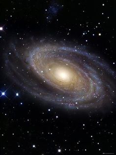 an image of a spiral galaxy in the sky