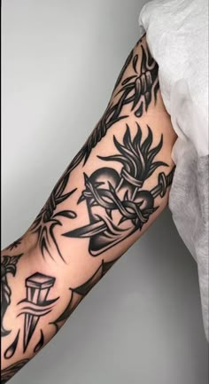 a person with a tattoo on their arm