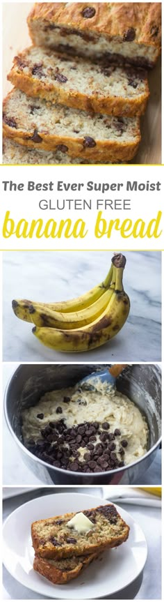 the best ever super moist gluten free banana bread