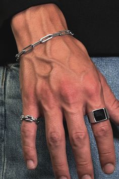 Stylish Men's Stainless Steel Paperclip Streetwear Bracelet | Modern Unisex HipHop Jewelry | Unique Cool Edgy Bracelet Accessory | Urban Fashionable Men's Gift | Trendy Bracelet Design https://etsy.me/41AXh2T #men #fashion #stainlesssteel #bracelet #unisex #streetwear #hiphop #urbanjewelry #unique #edgy #coolaccessory #giftidea #trendydesign Wrist Accessories Mens, Mens Outfits Accessories, Streetwear Jewelry Men, Silver Bracelets For Men Unique, Mens Jewelry Rings Unique, Masc Jewelry, Men Accessories Aesthetic, Unique Mens Bracelet