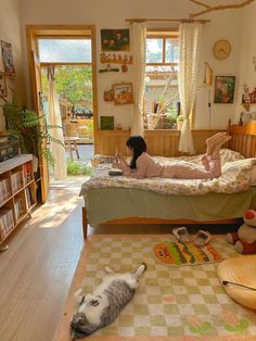 Small Room Big Furniture, Ghibli Aesthetic Bedroom, Room Ideas Japanese, Vintage Dorm Room Ideas, Deco Studio, Room Redesign, Man Room, Inspire Me Home Decor