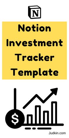 a yellow sign that says,'not on investment tracker template'and an image of a