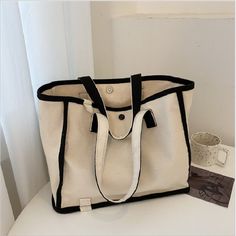 Details 1.Style: ladies tote bag2.Color:green,black,pink3.Material:canvas4.Size:width:34.5 cm;height: 26 cm;thickness: 14.5 cm;weight: 0.25 kg，There is an error of 0-3 cm, those who mind do not place an order [23y 6m 13d] Large Capacity Square Canvas Bag For School, Daily Use Cotton Satchel, Chic Large Capacity Canvas Bag For School, Trendy Cotton Satchel For Daily Use, High-capacity Rectangular Canvas Bag, Trendy Daily Use Double Handle Canvas Bag, Trendy Canvas Bag With Double Handle For Daily Use, Trendy Double Handle Canvas Bag For Daily Use, Chic Black Canvas Satchel