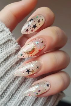 Craving a splash of creativity on your fingertips? If you’re tired of scrolling through endless nail design options that just don’t speak to your soul, then it’s time to embrace the enchanting world of boho Glitter Nail Design Ideas, 2 Tone Nails Designs, Moth Nails, Boho Nail Designs, Bohemian Nails, Star Nail Designs, Boho Nails, Really Cute Nails