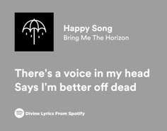 there's a voice in my head says i'm better off dead by happy song bring me the horizon