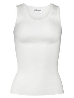 Our cotton tank top is a long-time customer favorite. We've sold them for years in our country stores and in our catalogs, too. They're made of soft, combed cotton, which feels oh-so-soft against the skin. The stretchy rib-knit fabric fits snugly against the body for a lightweight layer of warmth and a smooth look under clothing. The tank tops are also comfortable for sleeping and are the perfect "peek-a-boo" layer under cardigans, button-down shirts, wrap-style dresses, and tunics. We make ours Cotton Scoop Neck Camisole For Daywear, White Cotton Scoop Neck Vest, Classic Cotton Sleeveless Tank Top, Classic White Cotton Tank Top, White Stretch Cotton Tank Top, White Fitted Tank Top, Fitted Tank Strap Tops For Daywear, White Fitted Tank Top For Everyday, Classic Stretch Tank Top For Everyday