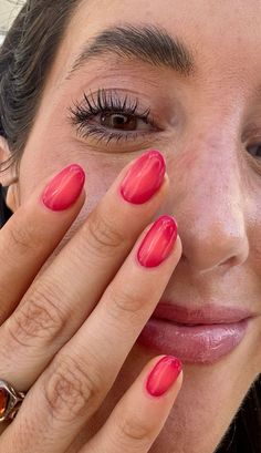 Sunset Gel Nails, Summer Transition Nails, Non Basic Nails, Nail Inso Short Nails Simple, Summer Into Fall Nails, Nails For Yellow Dress, Square Design Nails, Nail Inspo At Home, Gel Nail Inspo Short