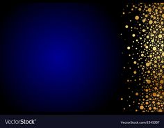 an abstract background with gold dots on a black and blue backdrop, suitable for text or image