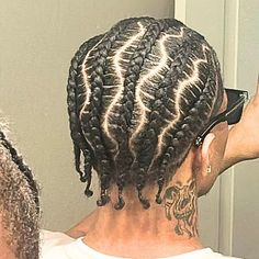 stitch braids on men New York Braids Men, Braided Back Hairstyles Men, Black Male Cornrow Styles, Men In Braids, Men’s Big Single Braids, Cornrows With Shaved Sides Men, Braids For Men Cornrows Short Hair, Money Sign Braids Men, Stitch Braids Male