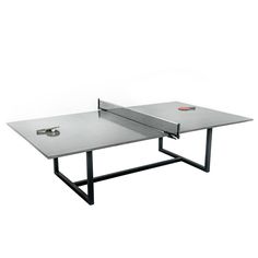 a ping pong table is shown on a white background