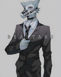 an animal wearing a suit and tie with the words beast stars on it