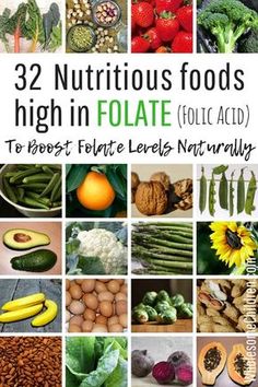 Foods High In Folate, Folic Acid Foods, Folate Rich Foods, Folate Foods, Nutritious Foods, Pregnancy Nutrition, Prenatal Care, Pregnancy Food, Pregnant Diet