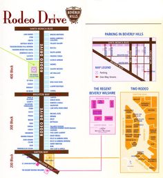 the road map for rodeo drive shows where to go and what to see in it