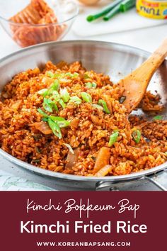 Kimchi Fried Rice (Kimchi Bokkeum Bap) Kimchi And Rice, Kimchi Fried Rice Recipe, Kimchi Bokkeumbap, Easy Kimchi, Kimchi Fried Rice, Kimchi Recipe, Easy Chinese Recipes