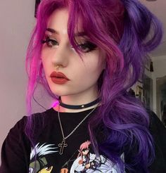 Drag Make-up, Dip Dye Hair, Gothic Hairstyles, Peinados Fáciles Para Cabello Corto, Alternative Hair, Dye My Hair