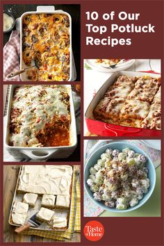 the top 10 potluck recipes