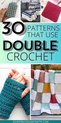 30 crochet patterns that use double crochet