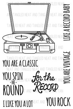 a stamp that says you are a classic you spin me around