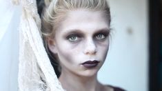 Zombie Cheerleader Makeup, Easy Zombie Makeup, Cheerleader Makeup, Kids Zombie Makeup, Zombie Costume Kids, Zombie Makeup Tutorials, Zombie Make Up