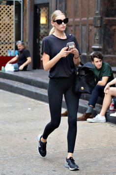 J'adore Street Style Workout Outfits For Women, Women Models, Fitness Style, Model Street Style, Elsa Hosk, Celebrity Street Style, Mode Inspo