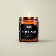 Sawdust & Embers Apothecary Candles Worn Leather - Signature Candle Western Candles, Leather Candle, Apothecary Candles, Amber Resin, Candles For Sale, Lone Star State, Day Work, Tonka Bean, Lone Star