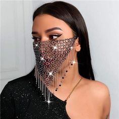 New Product Polyester Sparkly Rhinestone Face Masks Designed With Grids,100% Breathable, Rhinestone Design Makes The Mask Decoration More Creative, And More Shiny And Charming. Rhinestone Mesh Mask Size About10.63x5.11in(27x13cm).Color:Black Crystal Mesh Mask Is Stylish And Breathable, Fit For Daily Life, Beach, Wedding Reception, Party. The Crystal Mask Is Sparkly, Novelty And Fashion , Fit For Halloween, Rave Festival, Ball, Prom. The Sparkly Mask Is Bling And Glitter, Fit For Nightclub,Masque Diamond Mask, Glitter Face Mask, Mardi Gras Jewelry, Masquerade Mask Women, Cloth Collection, Clear Face Mask, Rhinestone Face Mask, Party Face Masks, Bridal Mask