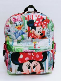 Find Disney Minnie Mouse Daisy Duck All Print 12" Backpack Purse Lady Travel Bag Gift on eBay in the category Clothing, Shoes & Accessories>Women>Women's Bags & Handbags. Disney Tote Bag, Minnie Mouse And Daisy Duck, Disney Luggage, Disney Tote Bags, Disney Tote, Disney Purse, Disney Bags, Disney Handbags, Disney Gift