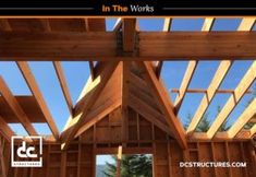 the inside of a house being built with wood framing