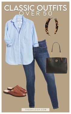 Casual outfit ideas for women over 50 Navy Jacket Outfit, Wardrobe Basics For Women, Denham Jeans, Classic Clothes, Stylish Outfits For Women Over 50, Chic Autumn, Classic Style Outfits, Look Plus Size