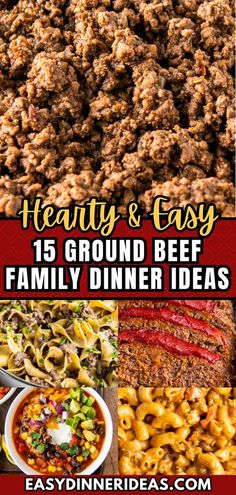 healthy and easy ground beef family dinner ideas