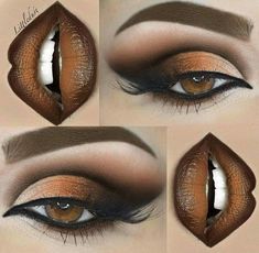 Nails Ombre Brown, Huda Beauty Rose Gold Palette, Huda Beauty Palette, Makeup Before And After, Nails Ombre, Urban Decay Cosmetics, Ombre Brown, Ombre Lips, Eye Makeup Designs