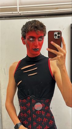 Man Make Up, Gold Tears, Devil Man, Cheek Bones, Male Makeup, Halloween Ideas, Halloween Makeup, Bones